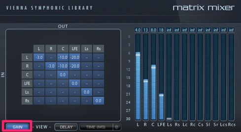 Vienna Ensemble Matrix Mixer