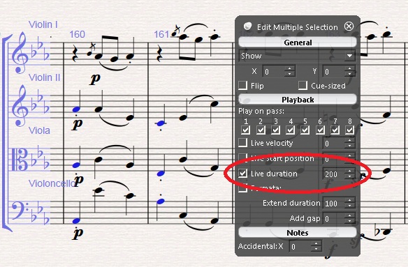 Optimizing legato, portamento and glissando