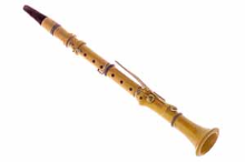 Orchestral Bb clarinet, a wind instrument.